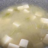 白菜の味噌汁